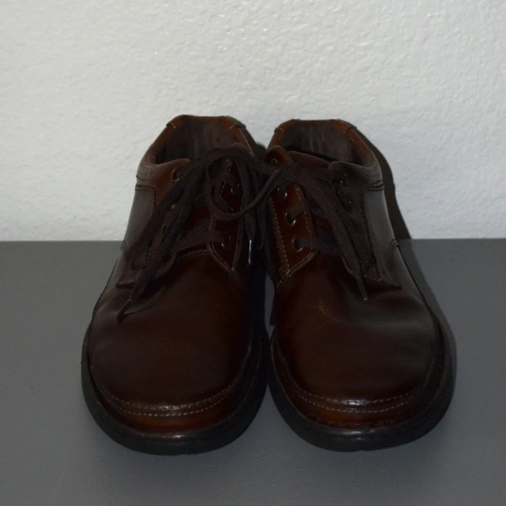 Drew Toledo Oxford Shoes Mens Brown Leather Lace Up‎ Comfort Orthopedic